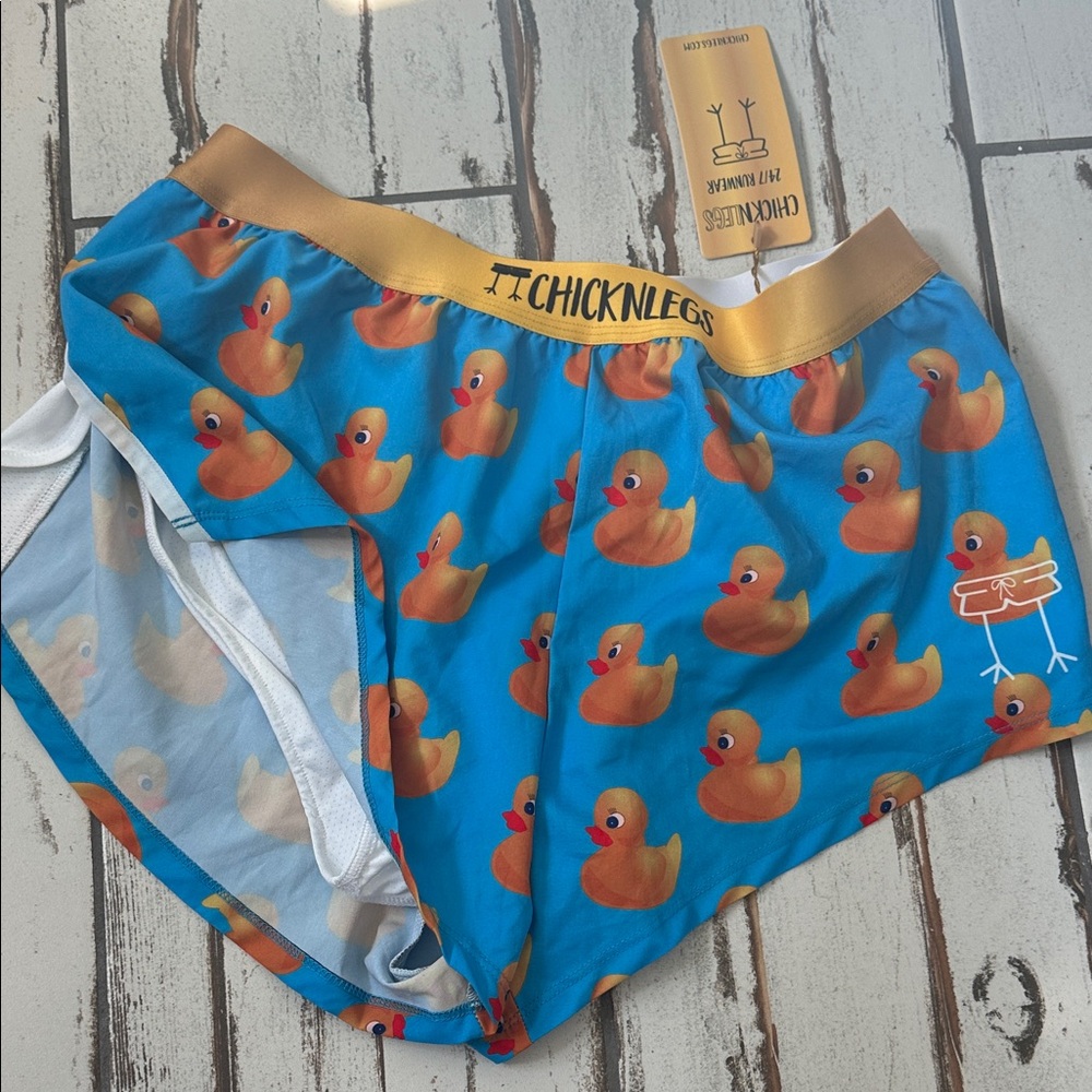 ChicknLegs Duck Print Running Shorts